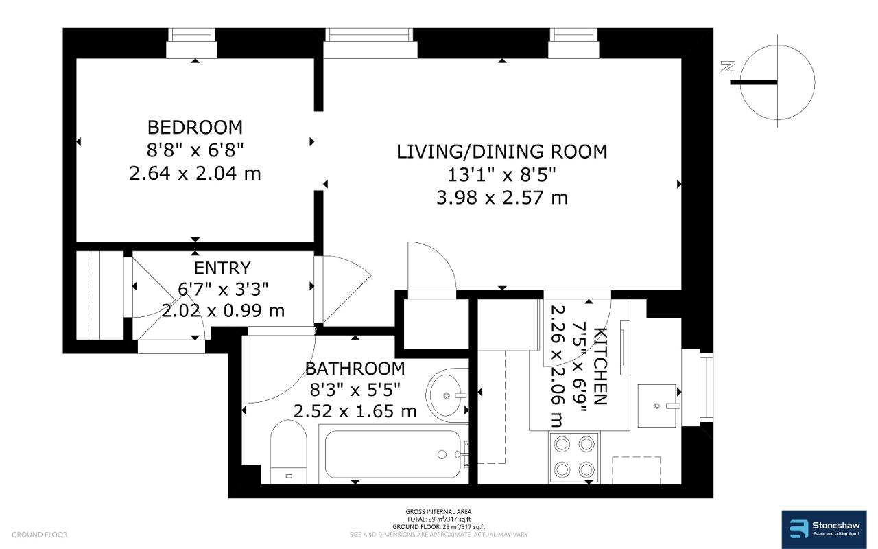 Floorplan of Plumtree Close, Dagenham, Essex, RM10 8UE