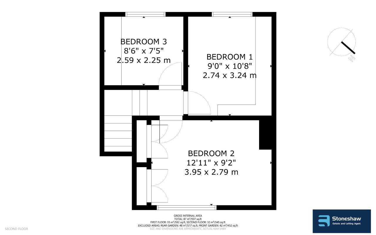 Floorplan of Rugby Road, Dagenham, Essex, RM9 4AH