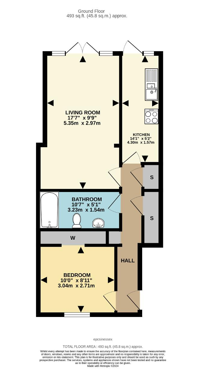 Floorplan of Amesbury Road, Dagenham, Essex, RM9 6AB