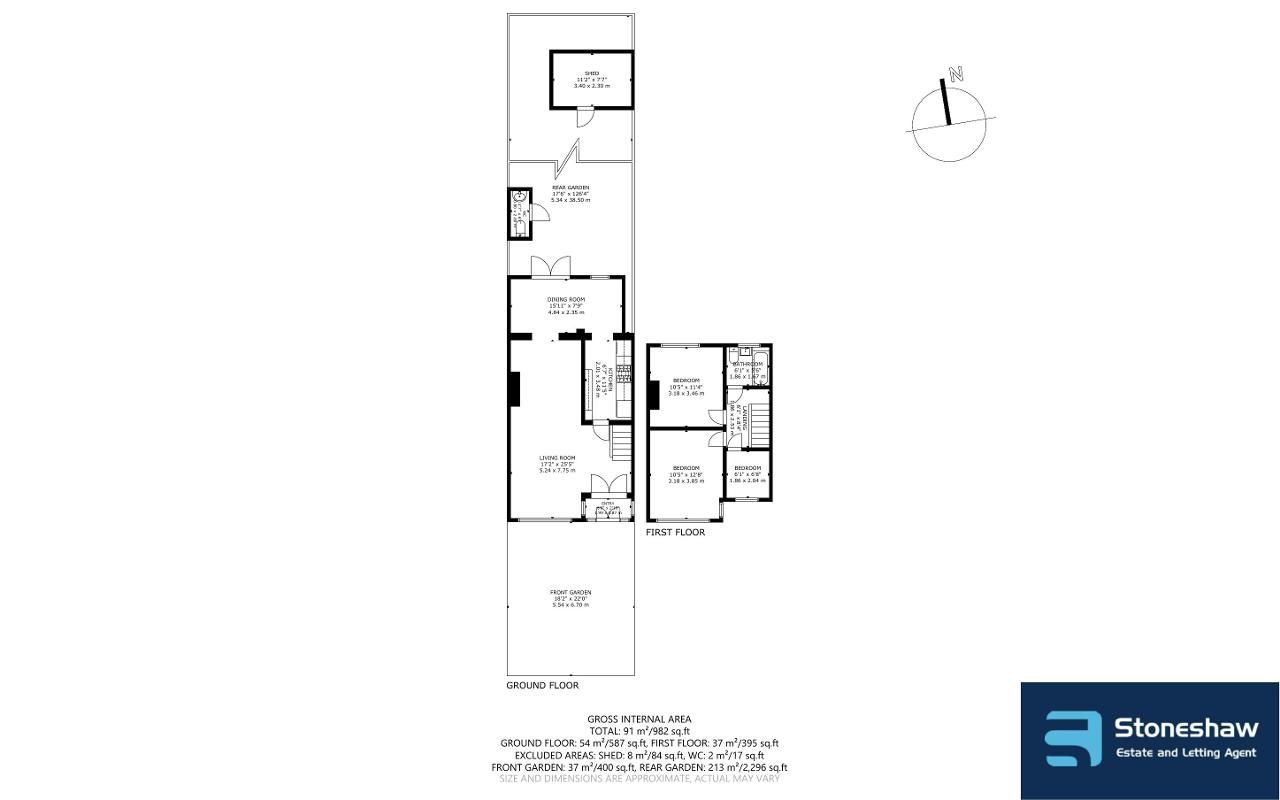 Floorplan of Crow Lane, Romford, Essex, RM7 0HJ