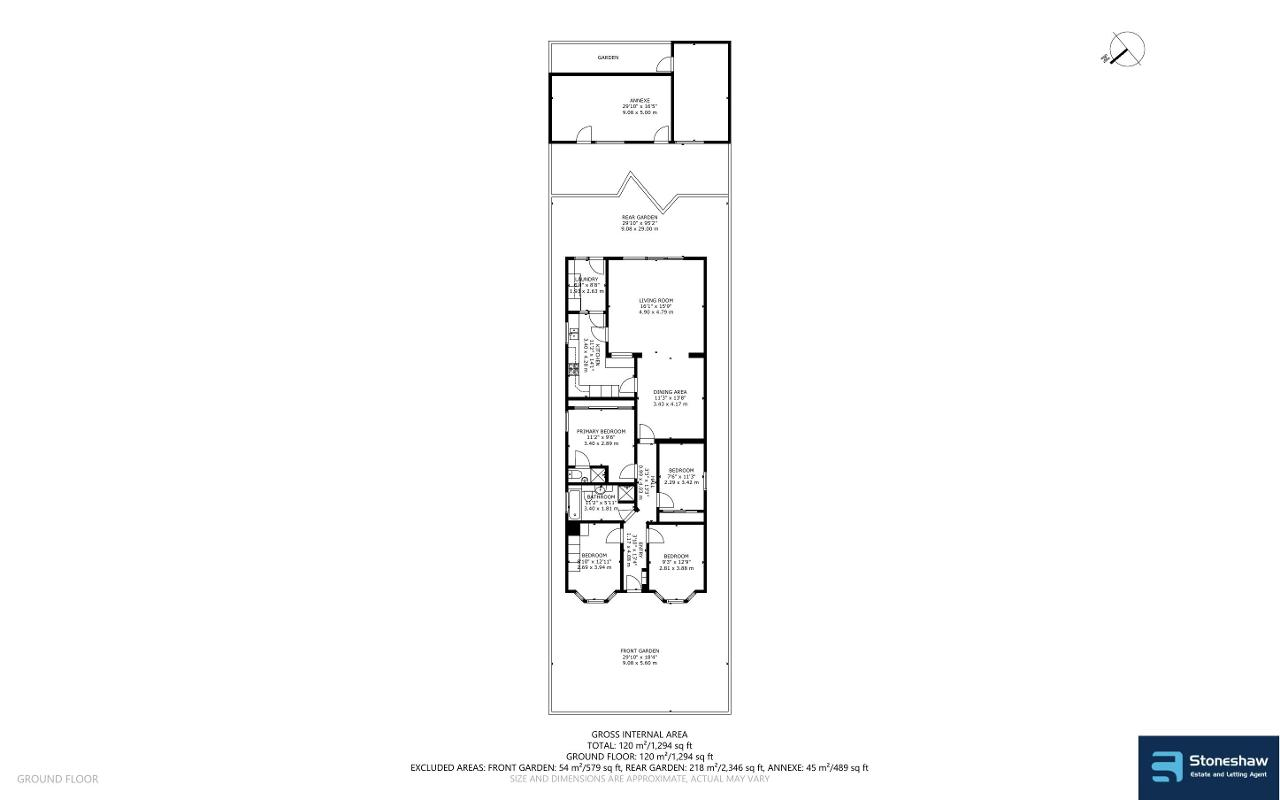 Floorplan of Blacksmiths Lane, Rainham, RM13 7AH