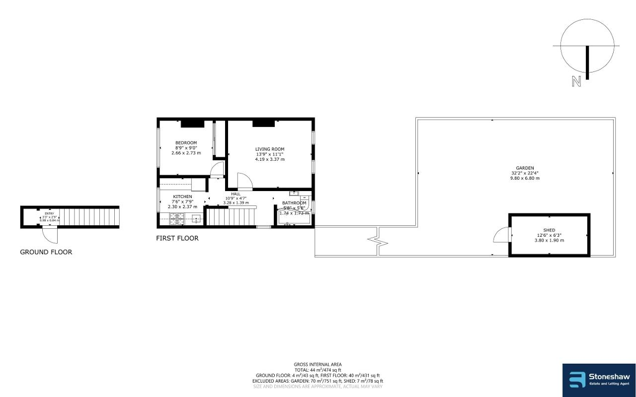 Floorplan of Pondfield Road, Dagenham, Essex, RM10 8HH