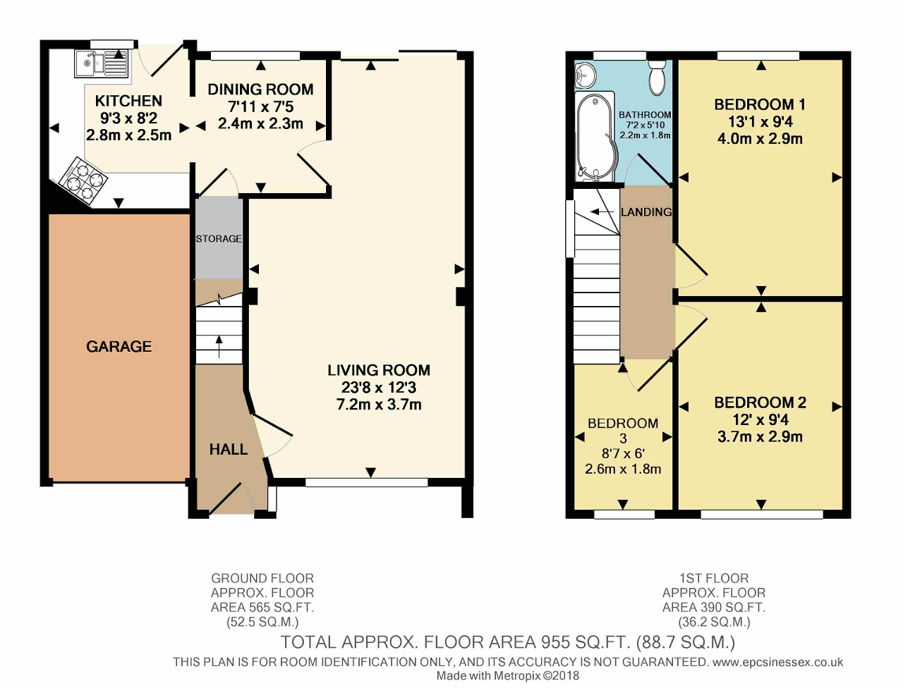 Floorplan of Ballards Close, Dagenham, Essex, RM10 9AP