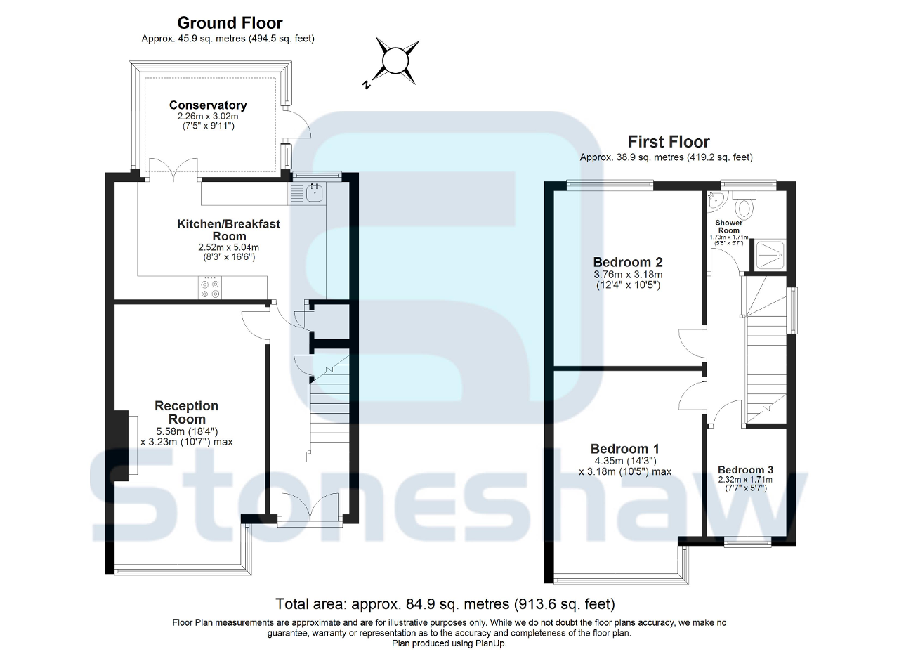 Floorplan of Jarrow Road, Chadwell Heath, Essex, RM6 5RL