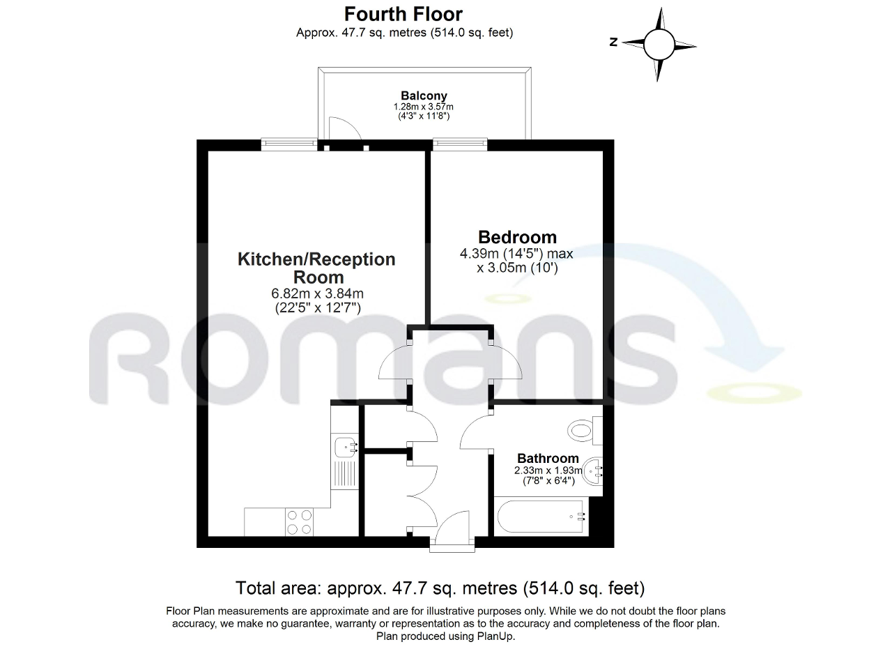 Floorplan of Academy Way, Dagenham, Essex, RM8 2FQ